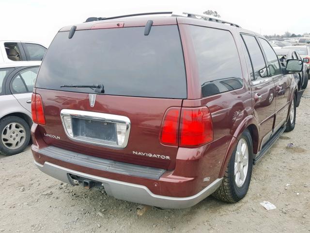 5LMFU27R93LJ51154 - 2003 LINCOLN NAVIGATOR BURGUNDY photo 4