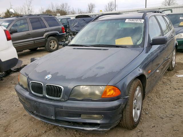 WBAAW33421ET40514 - 2001 BMW 325 IT GRAY photo 2