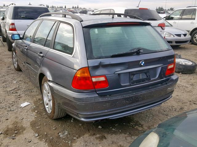 WBAAW33421ET40514 - 2001 BMW 325 IT GRAY photo 3