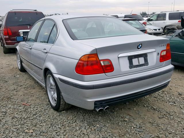 WBAAV53491FJ65154 - 2001 BMW 330 I SILVER photo 3