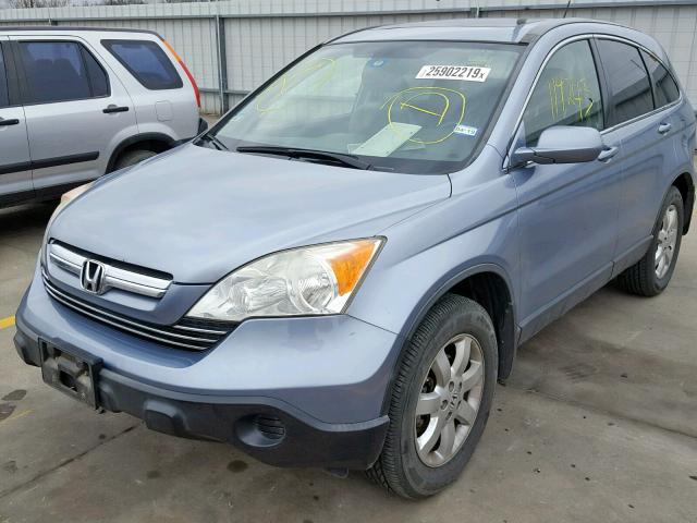 JHLRE38727C052169 - 2007 HONDA CR-V EXL BLUE photo 2