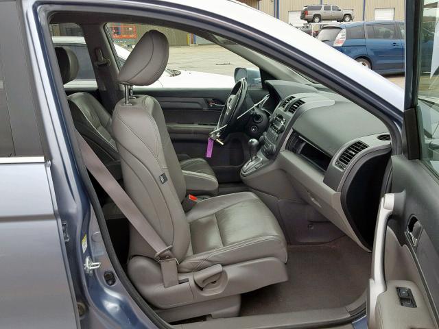 JHLRE38727C052169 - 2007 HONDA CR-V EXL BLUE photo 5