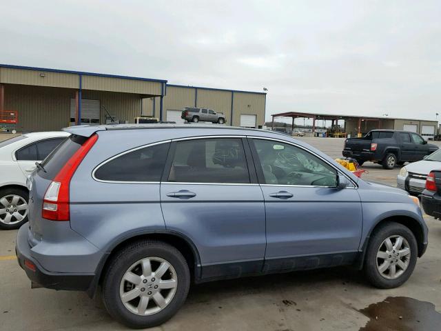 JHLRE38727C052169 - 2007 HONDA CR-V EXL BLUE photo 9