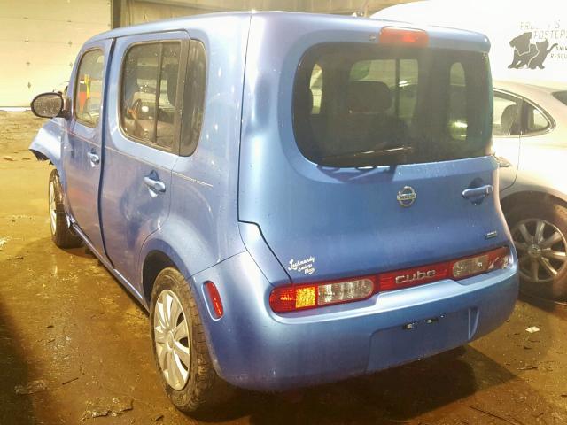 JN8AZ2KR8ET350679 - 2014 NISSAN CUBE S BLUE photo 3