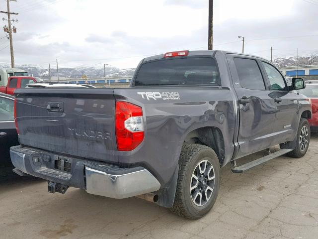 5TFDW5F15FX427283 - 2015 TOYOTA TUNDRA CRE GRAY photo 4