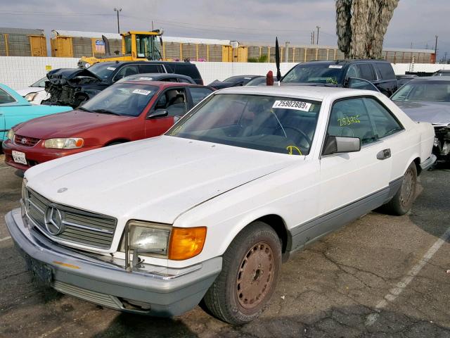 WDBCA45D2GA219350 - 1986 MERCEDES-BENZ 560 SEC WHITE photo 2