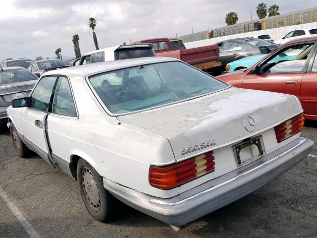 WDBCA45D2GA219350 - 1986 MERCEDES-BENZ 560 SEC WHITE photo 3