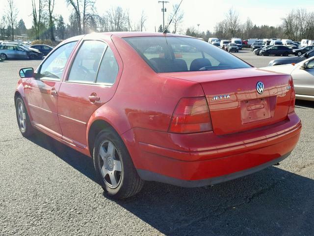 3VWSD29M31M072577 - 2001 VOLKSWAGEN JETTA GLS RED photo 3