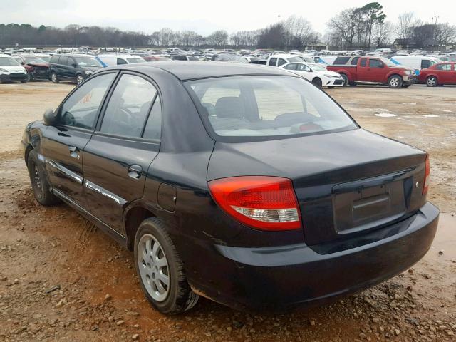 KNADC125836226857 - 2003 KIA RIO BLUE photo 3