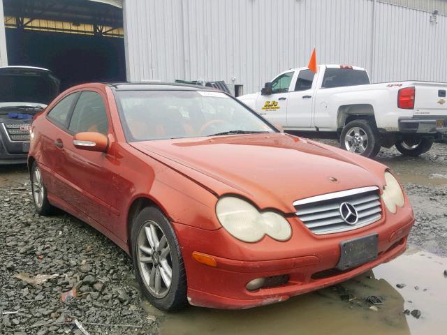 WDBRN47J52A334342 - 2002 MERCEDES-BENZ C 230K SPO RED photo 1