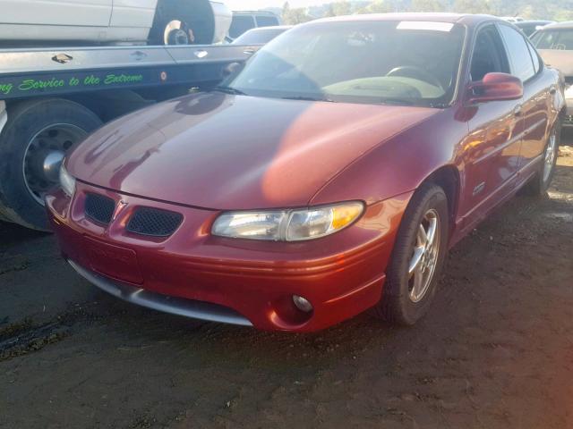 1G2WR52131F186476 - 2001 PONTIAC GRAND PRIX BURGUNDY photo 2