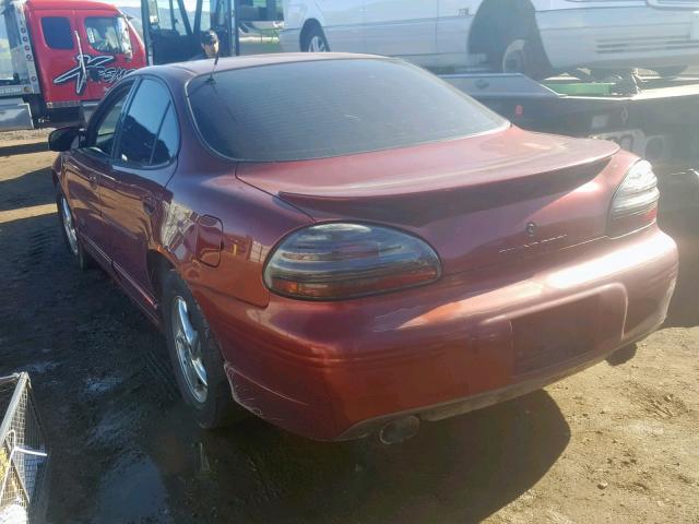 1G2WR52131F186476 - 2001 PONTIAC GRAND PRIX BURGUNDY photo 3
