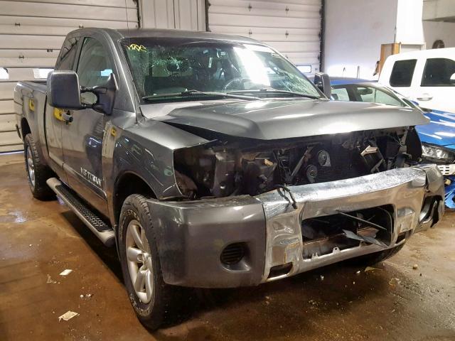 1N6BA06C38N332467 - 2008 NISSAN TITAN XE GRAY photo 1