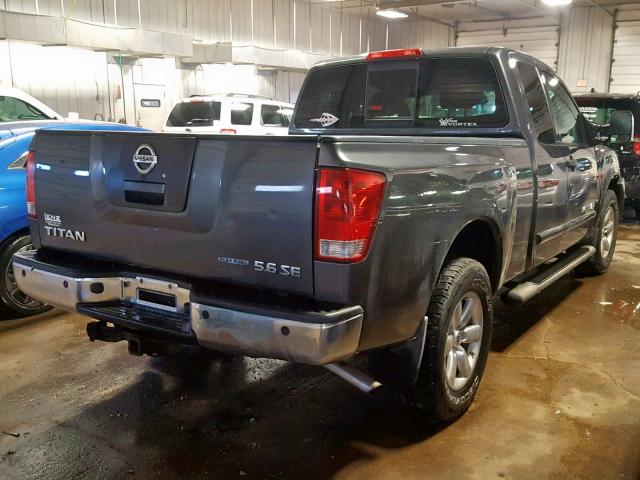 1N6BA06C38N332467 - 2008 NISSAN TITAN XE GRAY photo 4