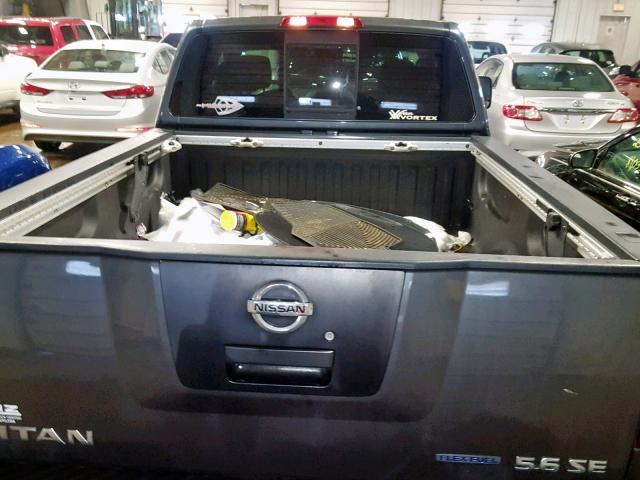 1N6BA06C38N332467 - 2008 NISSAN TITAN XE GRAY photo 9