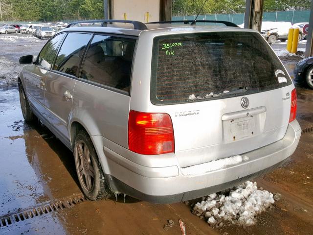 WVWWH23B1YE390570 - 2000 VOLKSWAGEN PASSAT GLX Gümüş foto 3