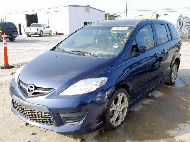 JM1CR2W35A0361645 - 2010 MAZDA 5 BLUE photo 2