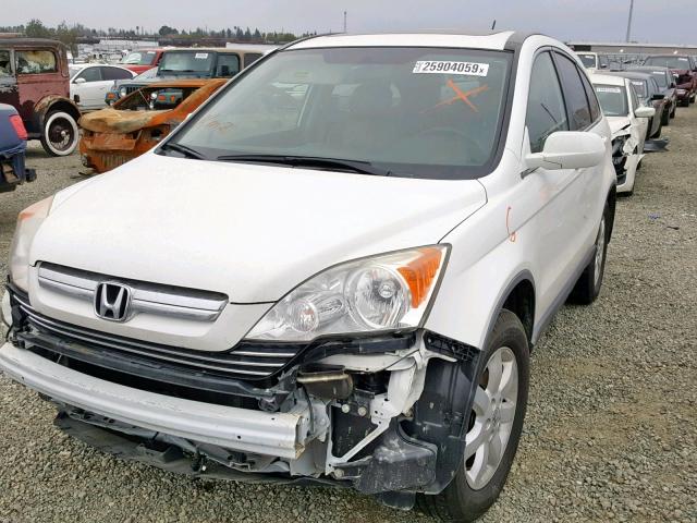 JHLRE38788C038763 - 2008 HONDA CR-V EXL WHITE photo 2