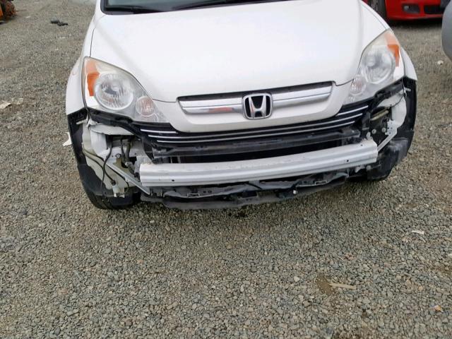 JHLRE38788C038763 - 2008 HONDA CR-V EXL WHITE photo 9