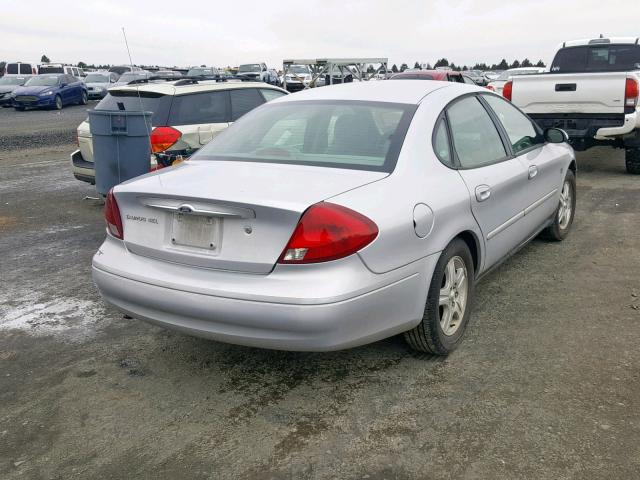 1FAFP56S31G205886 - 2001 FORD TAURUS SEL SILVER photo 4