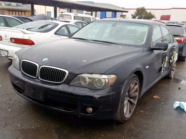 WBAHN83517DT77219 - 2007 BMW 750 BLACK photo 2