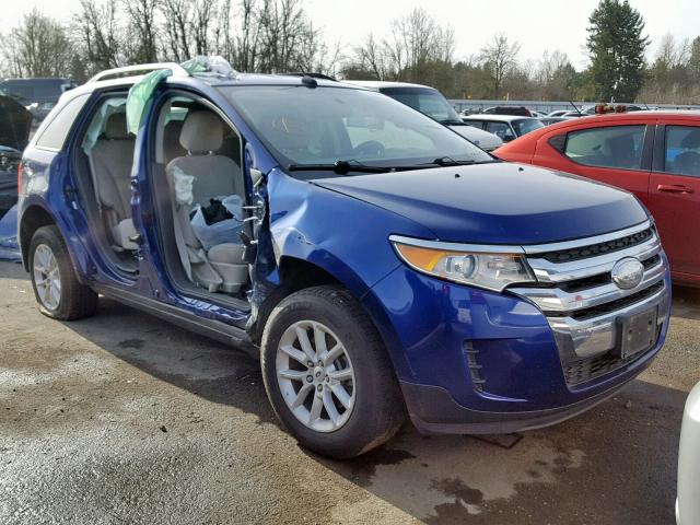 2FMDK3GC2DBA90958 - 2013 FORD EDGE SE BLUE photo 1