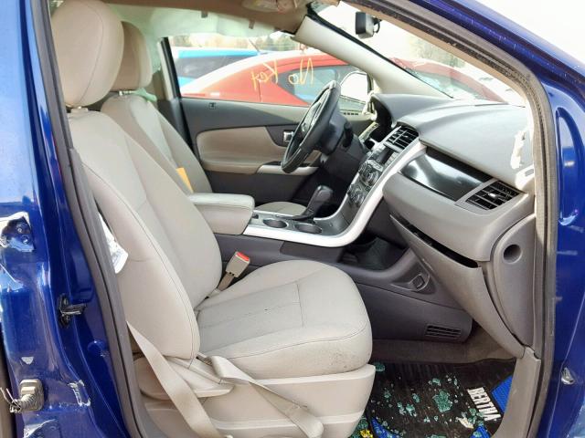 2FMDK3GC2DBA90958 - 2013 FORD EDGE SE BLUE photo 5