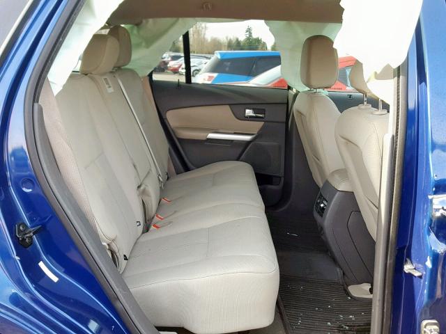 2FMDK3GC2DBA90958 - 2013 FORD EDGE SE BLUE photo 6