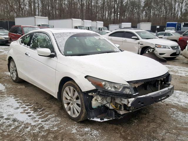 1HGCS21889A007231 - 2009 HONDA ACCORD EXL WHITE photo 1