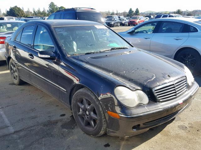 WDBRF40J44F493835 - 2004 MERCEDES-BENZ C 230K SPO BLACK photo 1