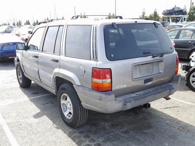 1J4FX58S6WC249705 - 1998 JEEP GRAND CHER GRAY photo 3