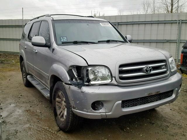 5TDBT48A83S154297 - 2003 TOYOTA SEQUOIA LI SILVER photo 1