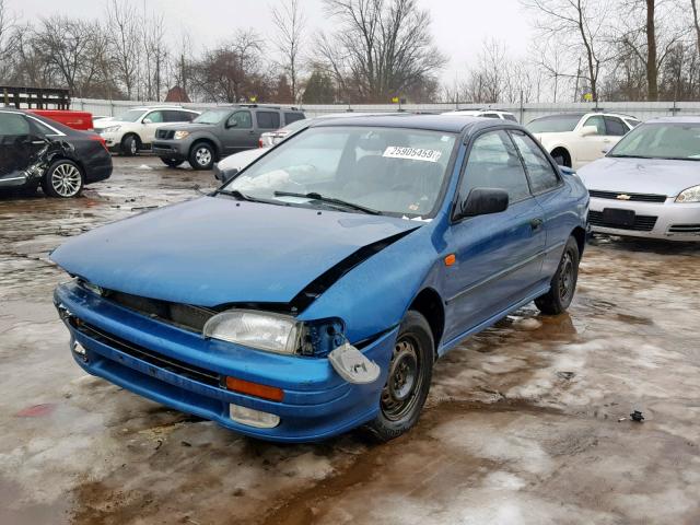 JF1GM2357SH405823 - 1995 SUBARU IMPREZA L BLUE photo 2