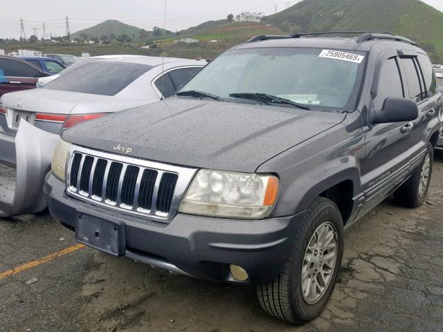 1J4GW58S24C253917 - 2004 JEEP GRAND CHER GRAY photo 2