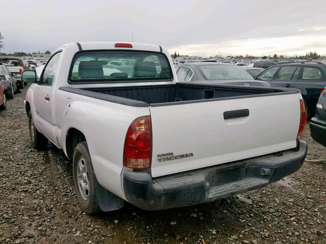 5TENX22NX7Z453896 - 2007 TOYOTA TACOMA WHITE photo 3