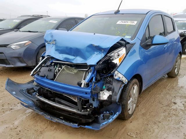 KL8CB6S9XEC494565 - 2014 CHEVROLET SPARK LS BLUE photo 2