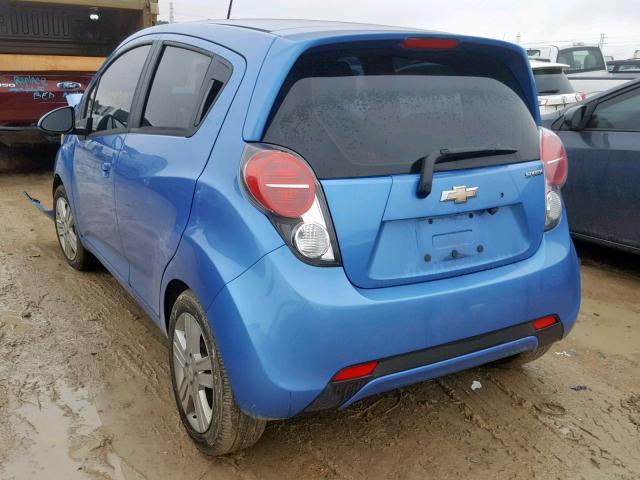 KL8CB6S9XEC494565 - 2014 CHEVROLET SPARK LS BLUE photo 3