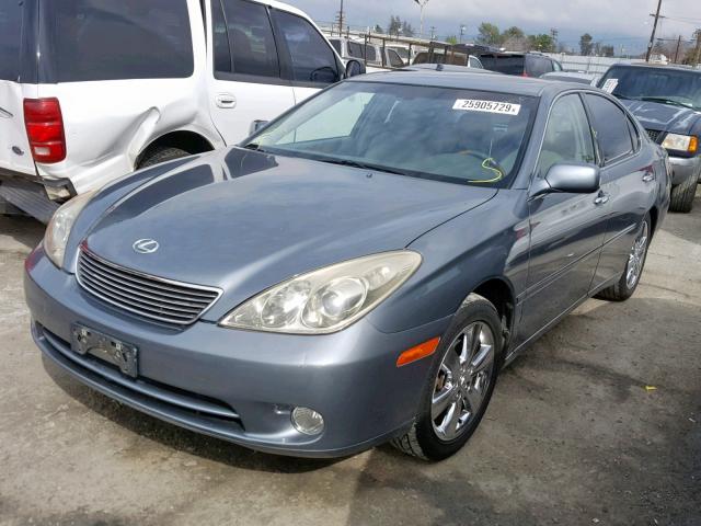 JTHBA30G155128955 - 2005 LEXUS ES 330 BLUE photo 2