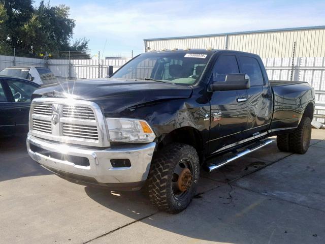 3D73Y4CL8BG600059 - 2011 DODGE RAM 3500 BLACK photo 2