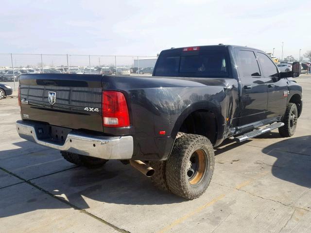 3D73Y4CL8BG600059 - 2011 DODGE RAM 3500 BLACK photo 4