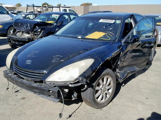 JTHBF30G836001337 - 2003 LEXUS ES 300 BLACK photo 2