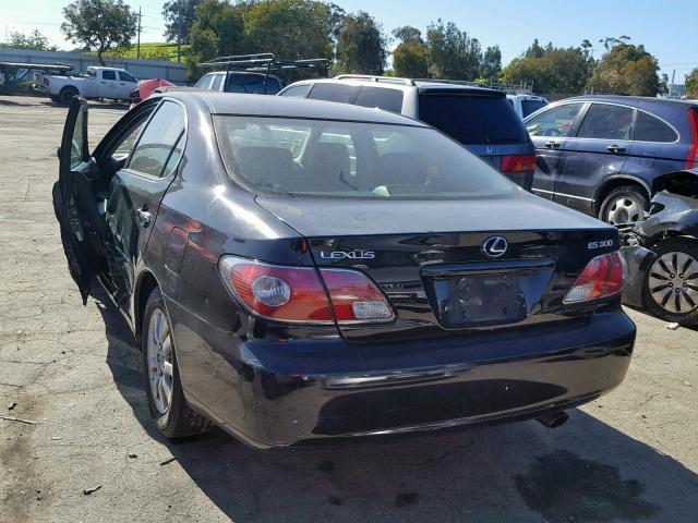 JTHBF30G836001337 - 2003 LEXUS ES 300 BLACK photo 3