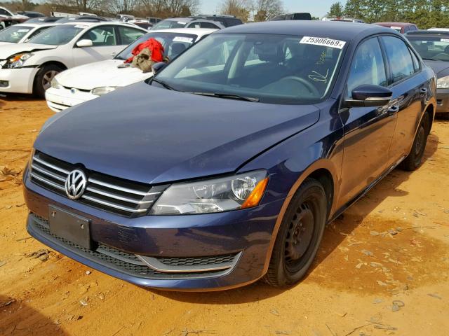 1VWAT7A31EC087312 - 2014 VOLKSWAGEN PASSAT S BLUE photo 2