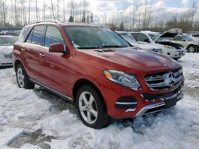 4JGDA5HBXHA914968 - 2017 MERCEDES-BENZ GLE 350 4M BURGUNDY photo 1