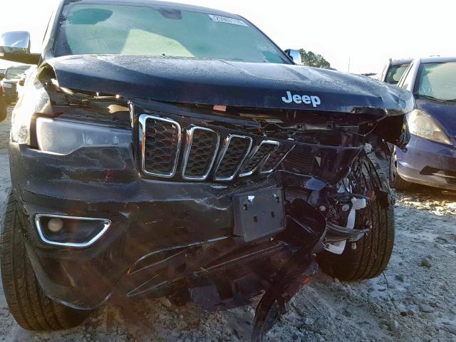 1C4RJFBG6HC872047 - 2017 JEEP GRAND CHER BLACK photo 9