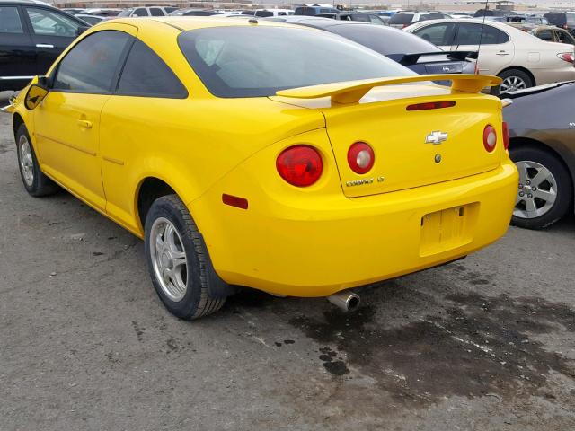 1G1AL18F687158252 - 2008 CHEVROLET COBALT LT YELLOW photo 3