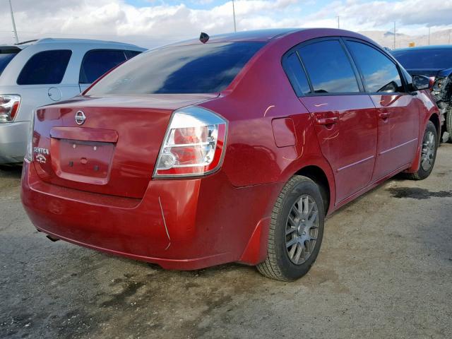 3N1AB61E08L652064 - 2008 NISSAN SENTRA 2.0 RED photo 4