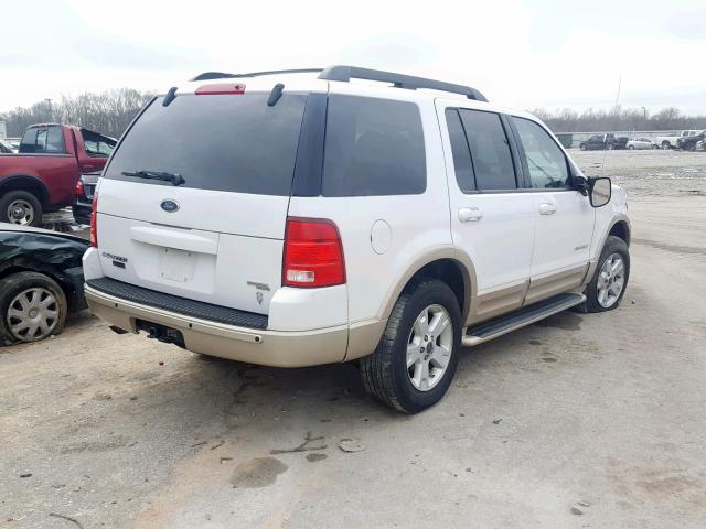 1FMZU74W45ZA60574 - 2005 FORD EXPLORER E WHITE photo 4