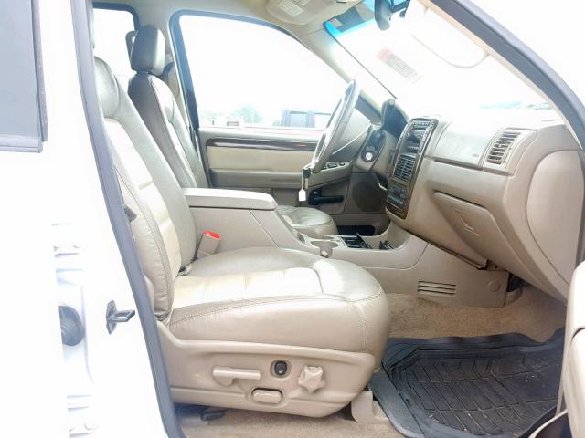 1FMZU74W45ZA60574 - 2005 FORD EXPLORER E WHITE photo 5