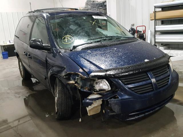 1D4GP25R66B672254 - 2006 DODGE CARAVAN SE BLUE photo 1